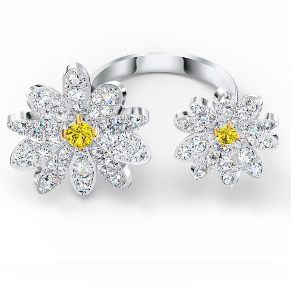 NWT Swarovski Eternal Flower Open Ring